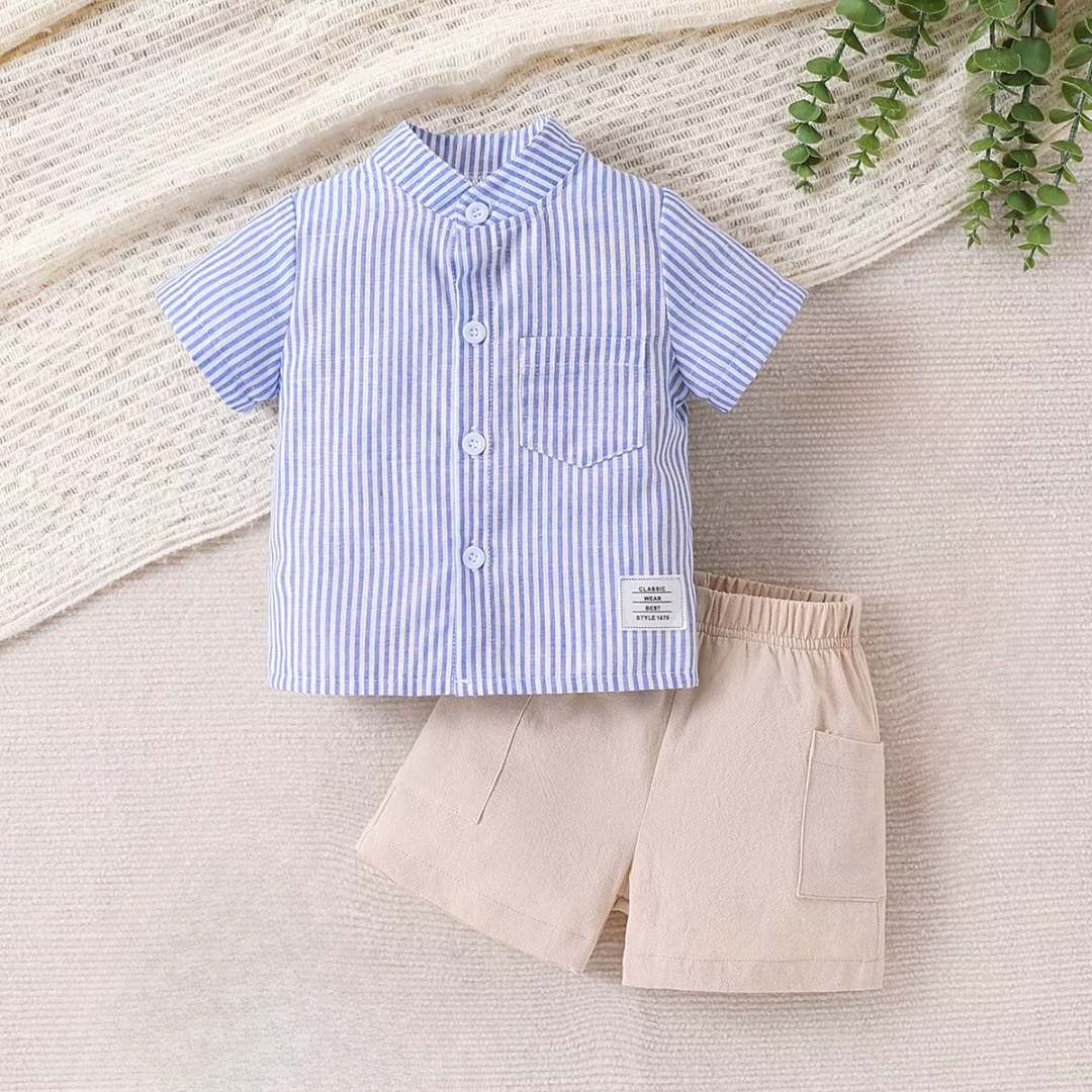 Love & Bump | Baby Striped Summer Outfit Set