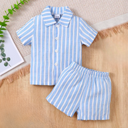 Love & Bump | Baby Boy Striped Shirt Set