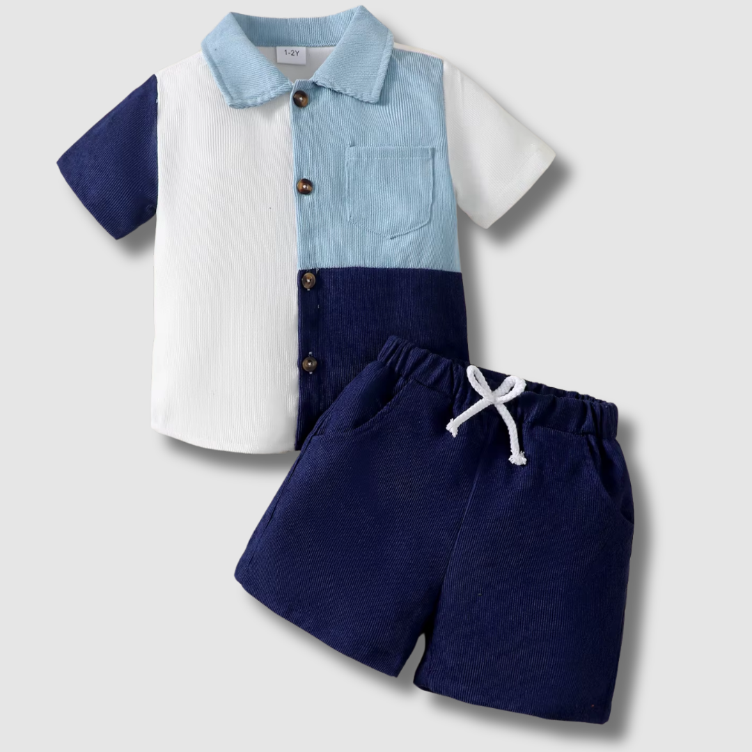 Love & Bump | Boys Color Block Summer Set