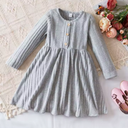 Girls Long Sleeve Knit Dress
