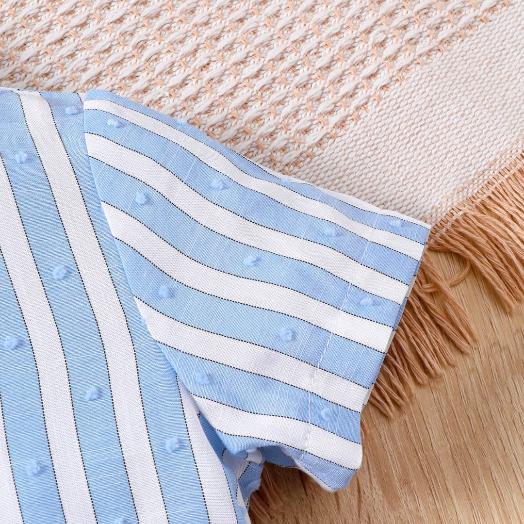 Love & Bump | Baby Boy Striped Shirt Set