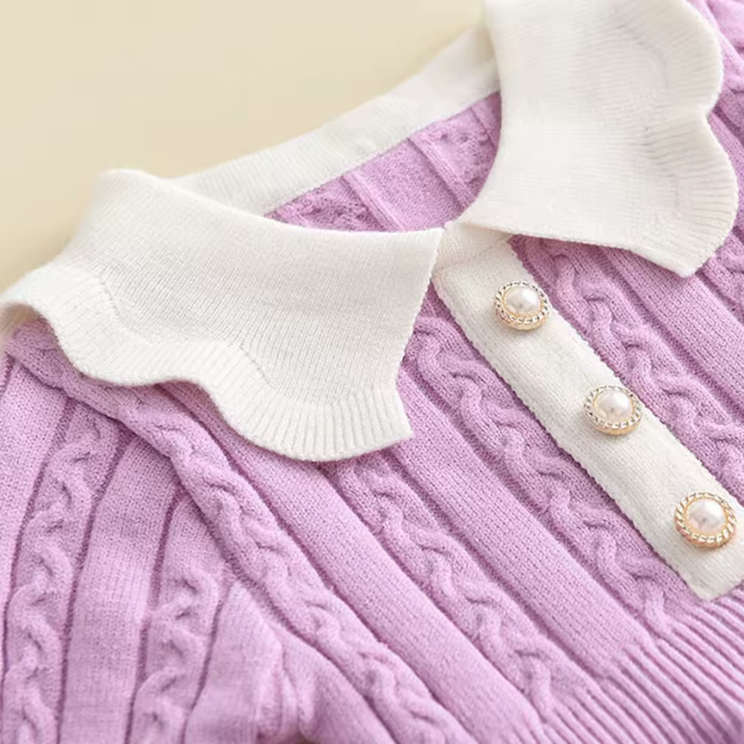 Love & Bump | Girls Winter Knitted Ruffle Dress