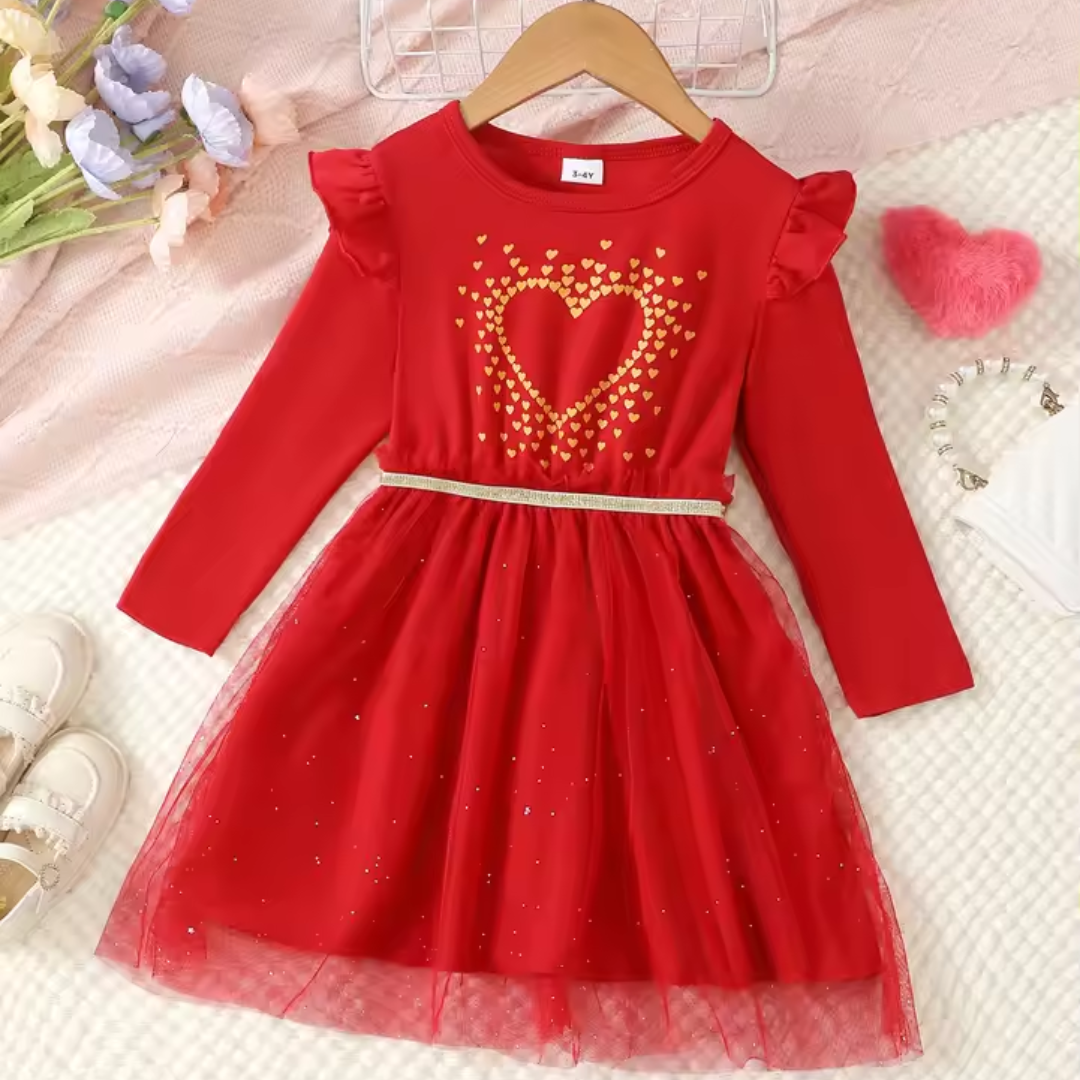 Love & Bump | Girls Star Print Princess Dress