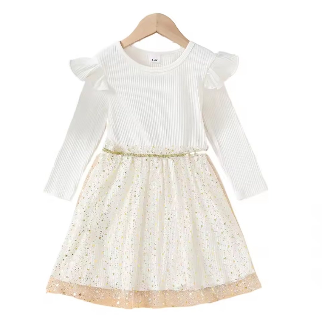 Love & Bump | Girls Star Print Princess Dress