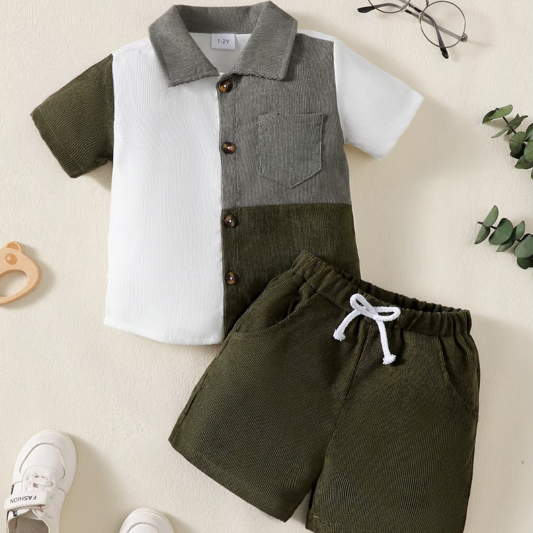 Love & Bump | Boys Color Block Summer Set