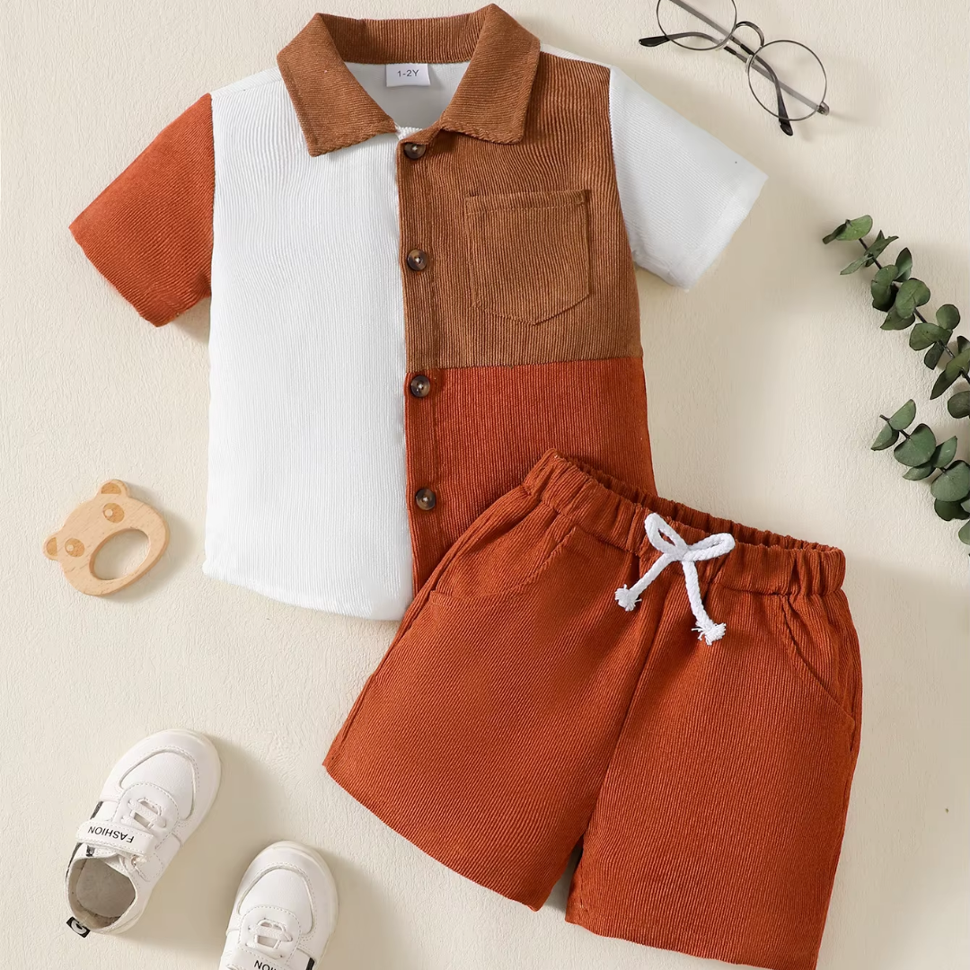 Love & Bump | Boys Color Block Summer Set