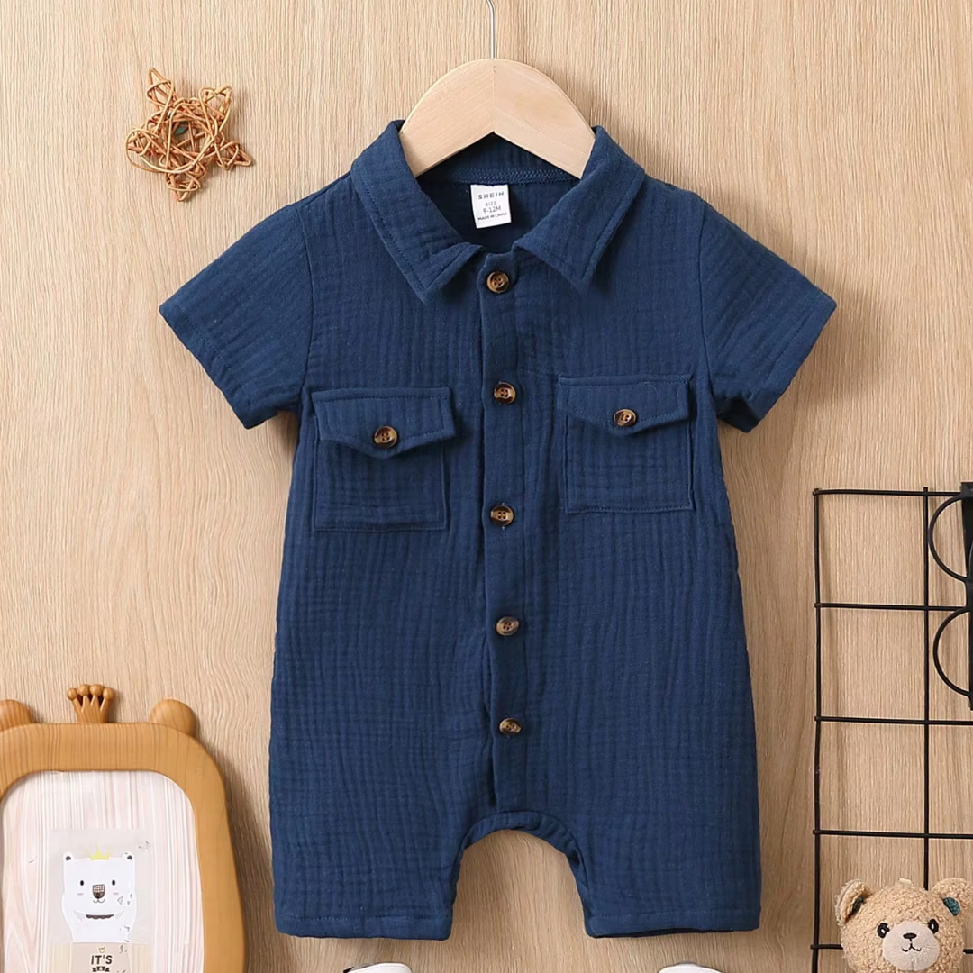 Love & Bump | Baby Solid Color Summer Romper